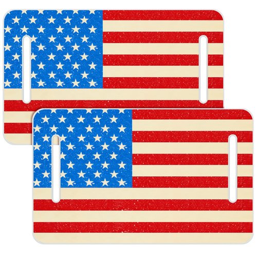 DaisyInner 2 Sets Golf Cart Seat Covers Towel Blanket Made of Microfiber, 51 x 31 Inch Easy to Install and Clean, Soft, Offer Protection for Your Golf Car Seat for All Seasons (Us Flag)