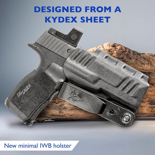 DeSantis Slim Tuk IWB Holster - Holster for Sig P365, Conceal Carry, Kydex IWB, Compatible with the SIG SAUER P365, P365 SAS, and P365 W/ RED DOT - Black, Ambidextrous