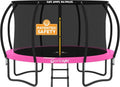 Jumpzylla Trampoline - Outdoor Recreational Trampoline with Enclosure & Ladder | ASTM Approved, Anti-Rust Frame, 8FT-16FT Sizes