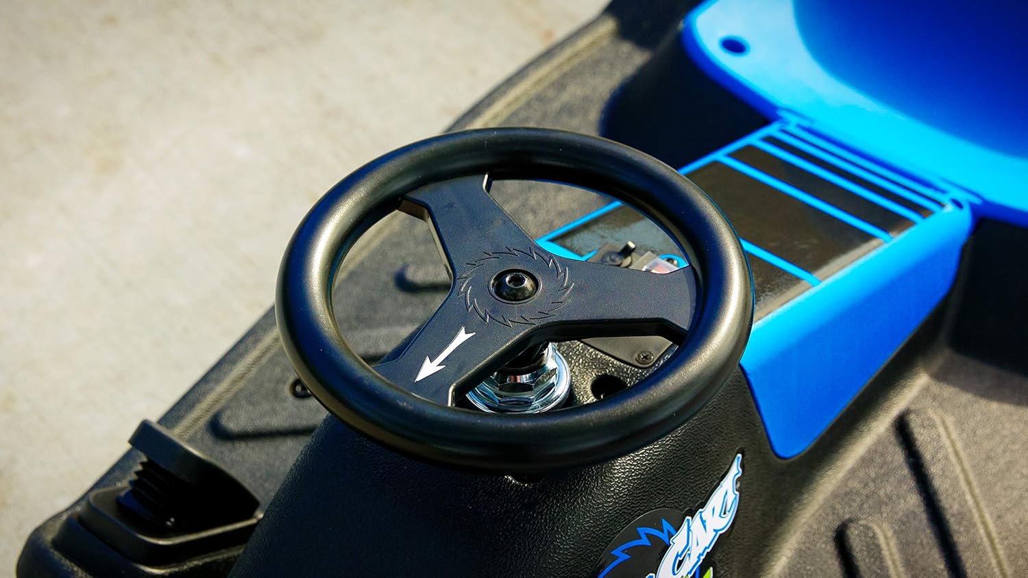 Razor Crazy Cart Shift Electric Go Kart for Kids 6+ | 12V Drifting System, High/Low Speed, Black/Blue