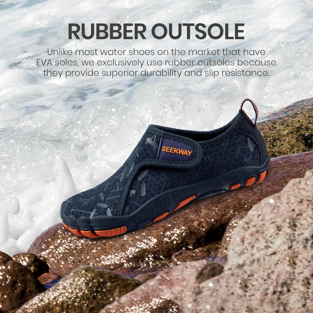 SEEKWAY Barefoot Water Shoes for Kids - Quick-Dry, Non-Slip Sand Shoes for Hiking & Beach | Toddler Sizes