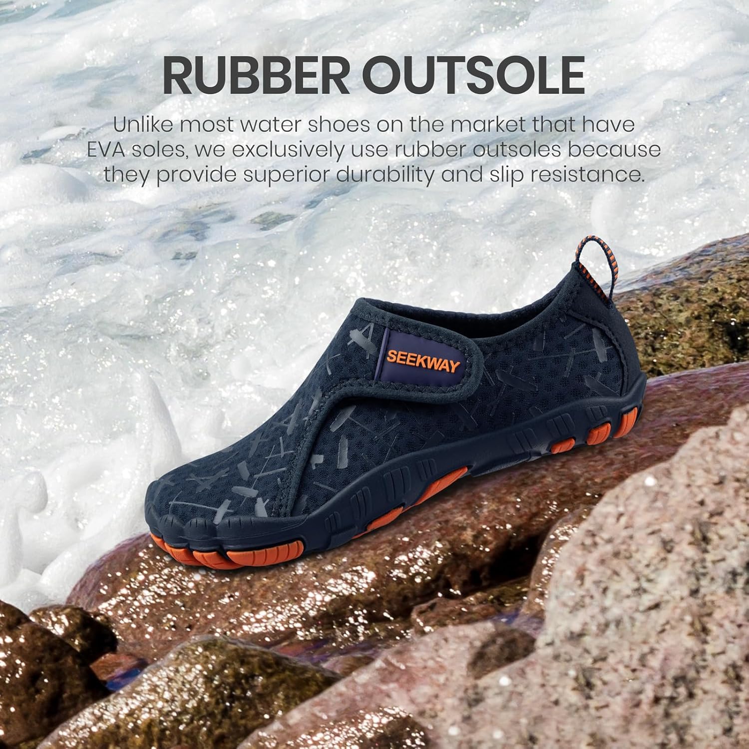 SEEKWAY Barefoot Water Shoes for Kids - Quick-Dry, Non-Slip Sand Shoes for Hiking & Beach | Toddler Sizes
