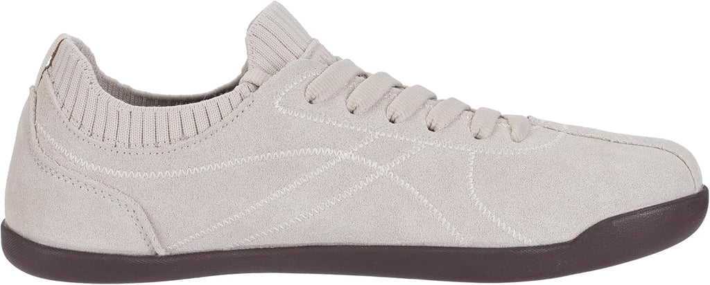 WHITIN Women's Barefoot Walking Sneakers - Suede Slip-On Design with Wide Toe Box