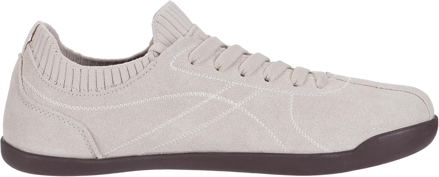 WHITIN Women's Barefoot Walking Sneakers - Suede Slip-On Design with Wide Toe Box