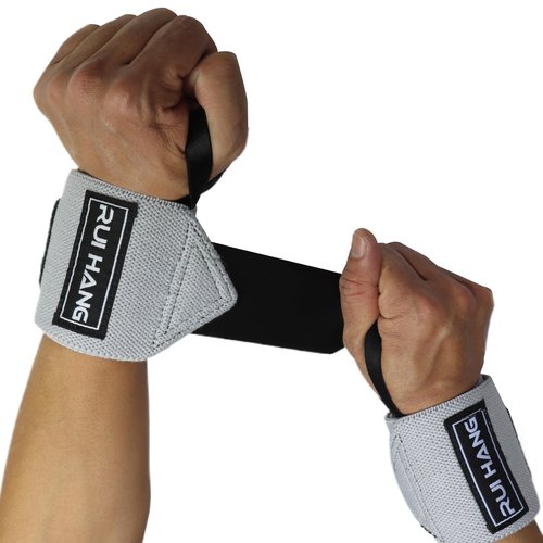Wrist Wraps For Weightlifting Women Men Wraps Workout,Support For Working Out Strength Wrist,Lifting,Bench Press Training Anti-Slip Thickened 25IN (Grey)