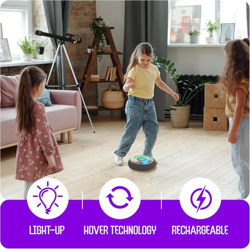 Ninja Blast Hover Soccer Ball - Light-Up Indoor Toy for Kids | Perfect Birthday Gift for Ages 5-12