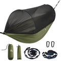 Miztli Camping Hammock -Portable Hammock w/Spacious Net & Tree Straps w/Adjustable Loops, Double and Single Hammock for Outdoor, Indoor, Hiking and Travel