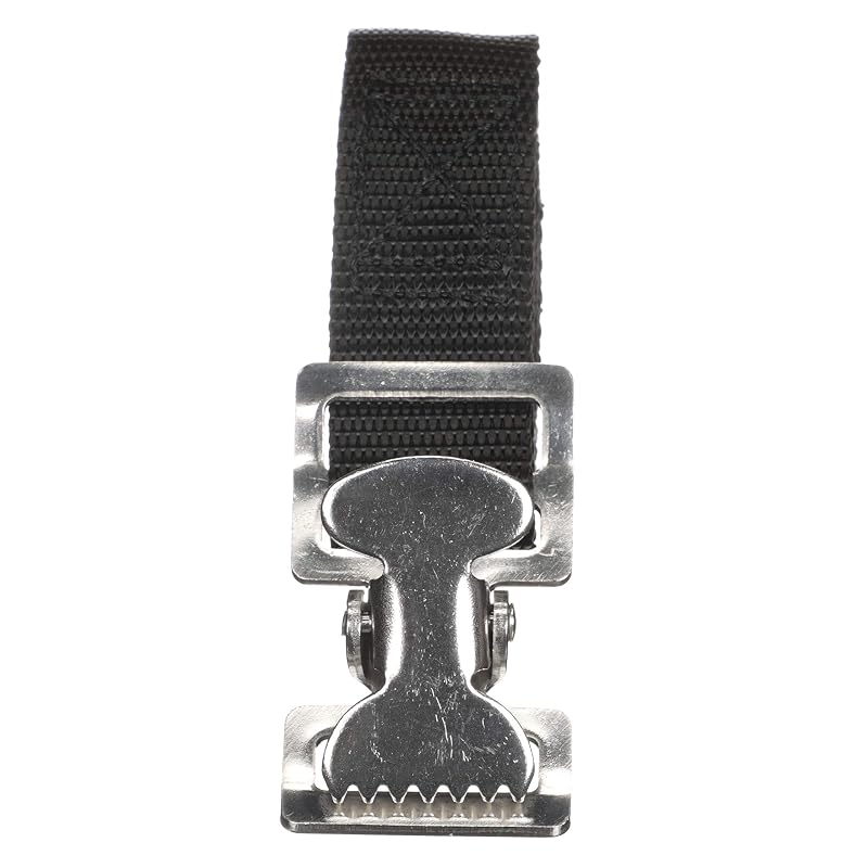 Fuel Tank Strap Set for 3-6 Gallon Tanks, 48" 1" White Nylon Web Strap w/ Snap & Buckle