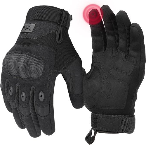 KEMIMOTO Tactical Gloves - Touchscreen Motorcycle Gloves with Hard Shell & Palm Padding | Ideal for Sports, Cycling, and Outdoor Activities