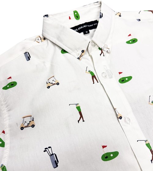 Molokai Fun Novelty Shirts (Golf, Medium)