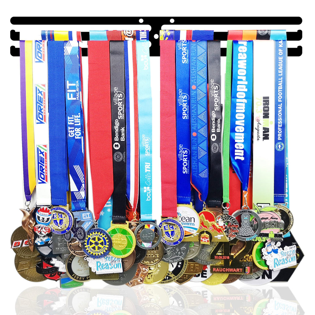 Race Medal Holder Wall Hanger,Marathon Medal Display and Runner Medal Hanger Display,Running Medal Display, Running Medal Hanger Display,Medal Holder for Wall, Metal Display Stands Gifts