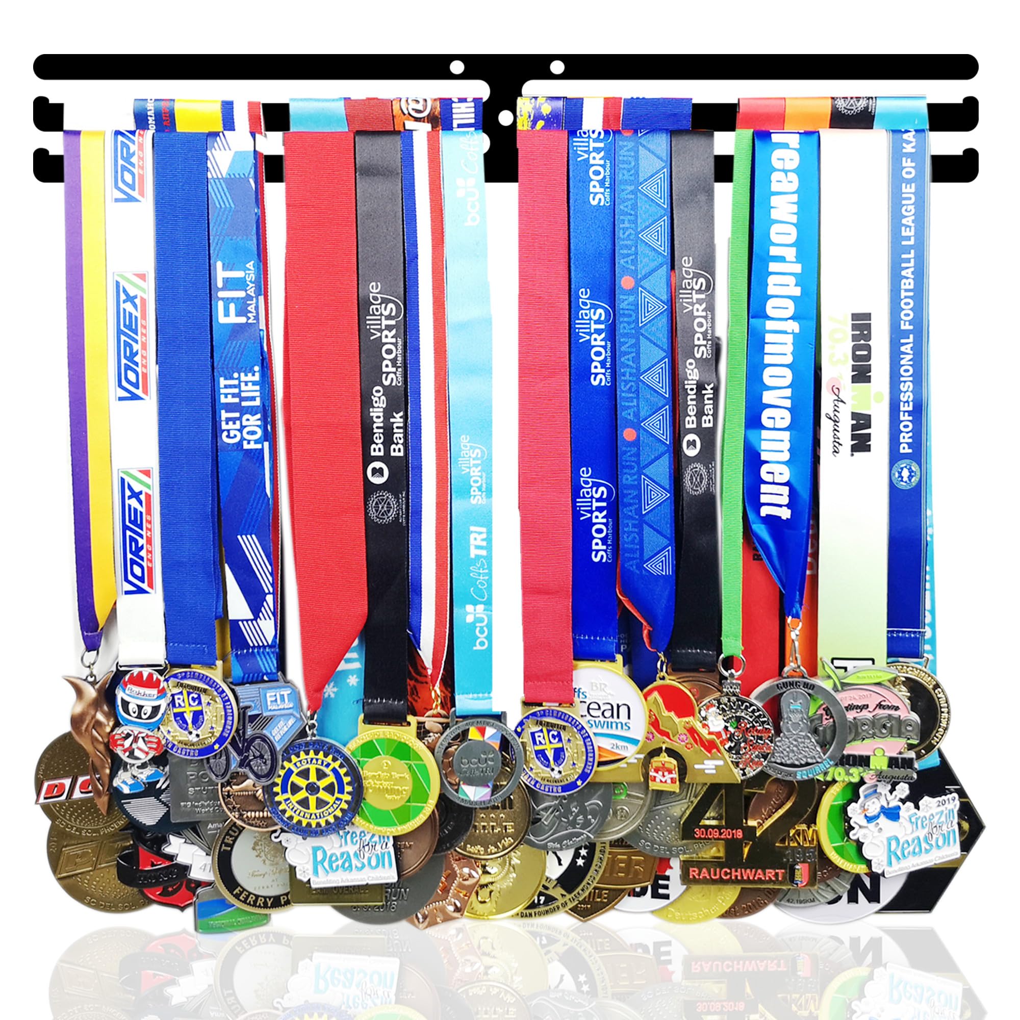 Race Medal Holder Wall Hanger,Marathon Medal Display and Runner Medal Hanger Display,Running Medal Display, Running Medal Hanger Display,Medal Holder for Wall, Metal Display Stands Gifts