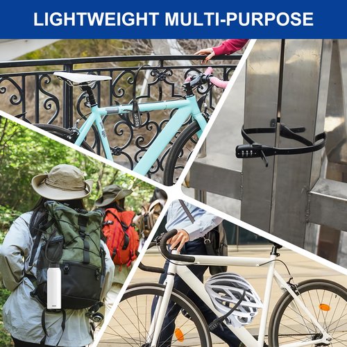 SCMEGA Zip Tie Bike Lock 3-Digit Combo Adjustable Cable Lock, for Bicycle, Kids Bike, Cabinet, Stroller, Helmet, Toolboxes, Lightweight Café Stop Child-Proof Cabinet Fridge Small Lock (1Pack)