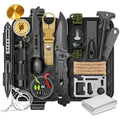 Gifts for Men Him Dad, Survival Kit and Equipment 25 Pcs, Valentines Gifts for him, Christmas Stocking Stuffers,Camping Essentials, Survival Gear, Cool Gadgets for Men