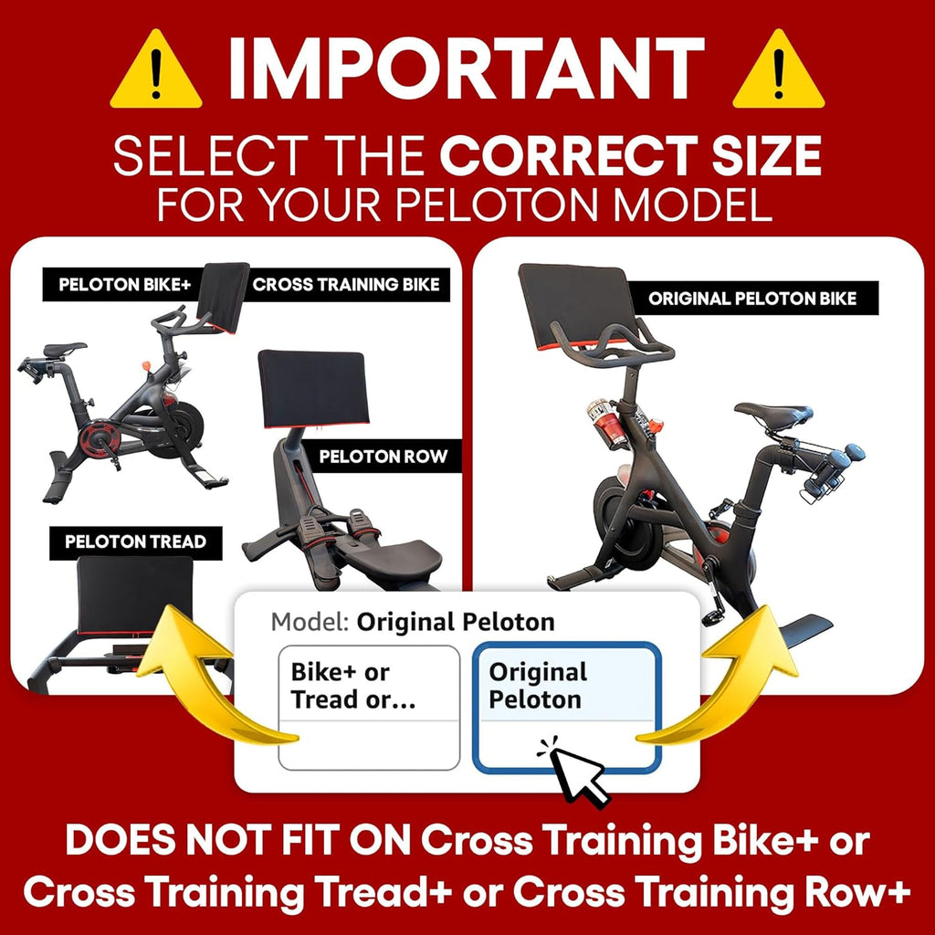 Peloton Premium Neoprene Monitor Cover - Super Soft Terry Screen Protector for Original Bike