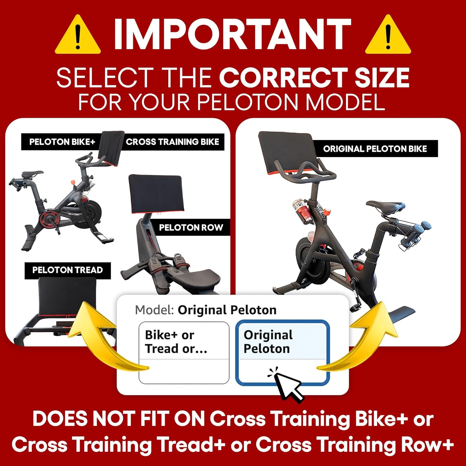 Peloton Premium Neoprene Monitor Cover - Super Soft Terry Screen Protector for Original Bike
