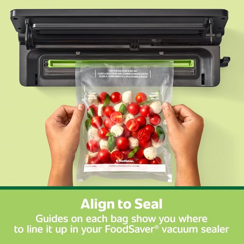 FoodSaver Quart Vacuum Seal Bags - Easy Use Pre-Cut Storage Bags | 19 Pack for Freshness