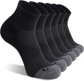 FITRELL Men's Athletic Ankle Socks - Cushioned Sports Running Socks | Sizes 7-9, 9-12, 12-15