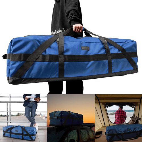 Fitdom 106L Heavy Duty Extra Large Duffle - Durable, Water Resistant, Ideal for Camping & Sports Equipment