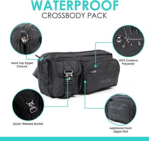 MVRK Crossbody Bag - Minimalist & Durable Design for Everyday Adventures | Ideal for EDC, Hiking, Running
