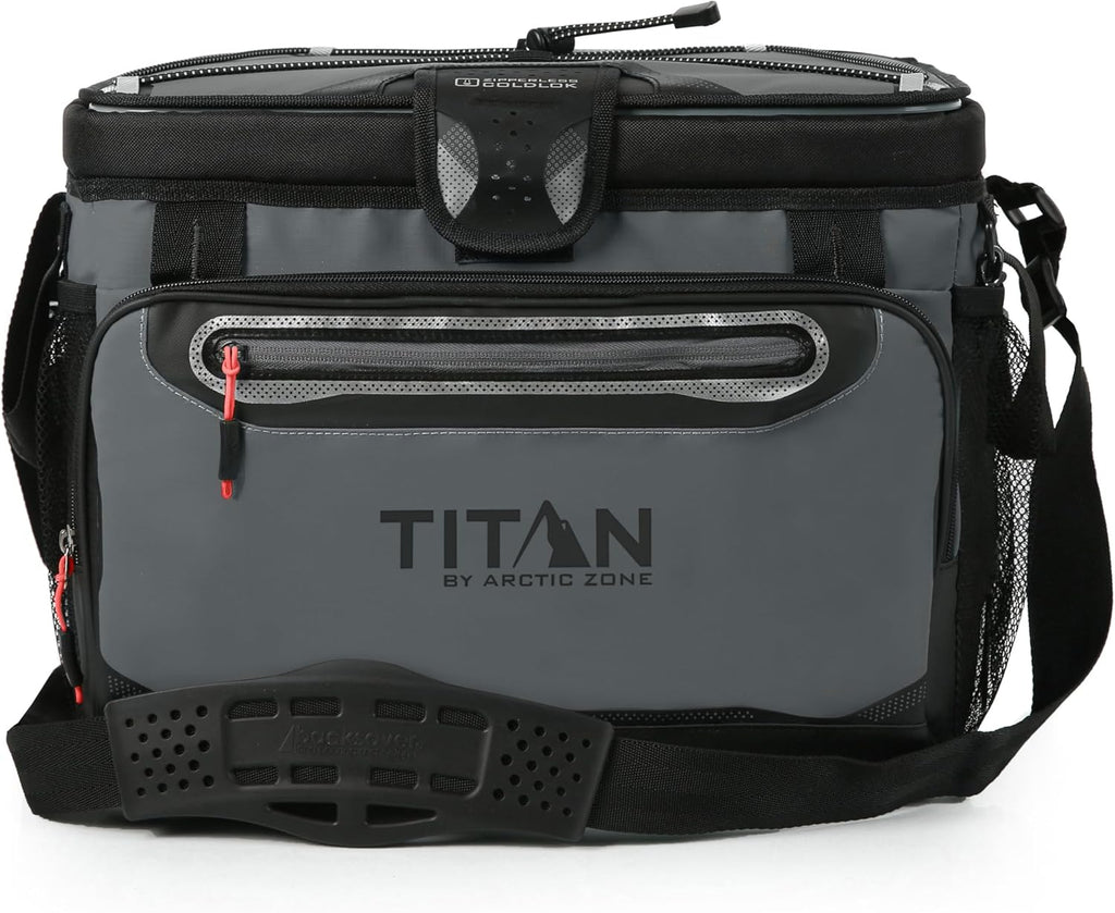 Titan by Arctic Zone Deep Freeze Cooler - Zipperless Hardbody Cooler - Deep Freeze Insulation, HardBody Liner, and SmartShelf