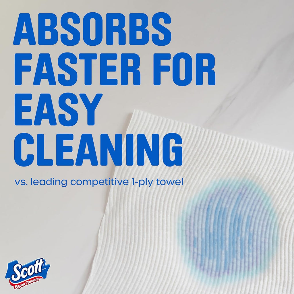 Scott Paper Towels - Choose-A-Sheet Design | 6 Double Rolls (12 Regular Rolls, 108 Sheets Each)