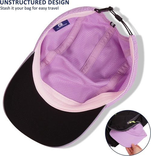 GADIEMKENSD Women's Running Cap - Lightweight Performance Mesh Hat with Excellent Ventilation & Reflective Safety