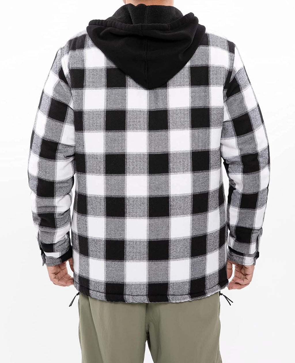 ThCreasa Men's Flannel Jacket - Quilted Lined Plaid Design with Hood | Stylish & Warm