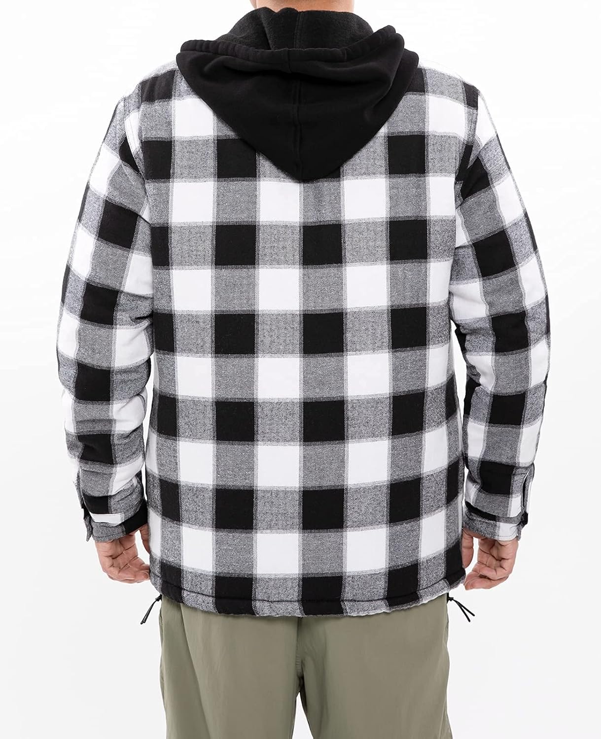 ThCreasa Men's Flannel Jacket - Quilted Lined Plaid Design with Hood | Stylish & Warm