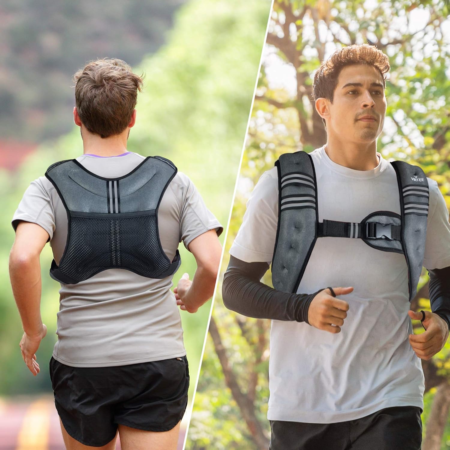 Skiennix Weighted Vest - Adjustable Body Weight Vest for Men, Women & Kids | 5/10/16 Lbs for Running & Gym Fitness