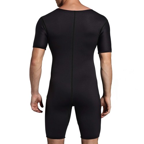 Bakerdani Men's Neoprene Waist Trainer Sauna Suit Body Shaper for Fitness Gym Exercise Training