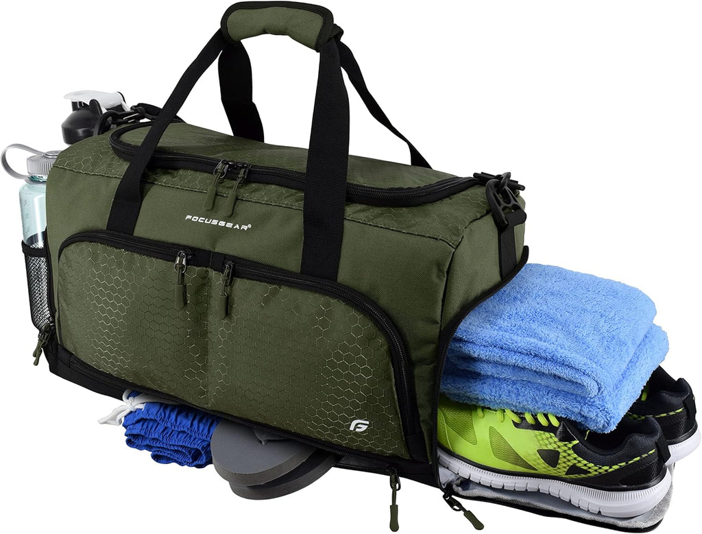 Ultimate Gym Bag 2.0 - Durable Duffel with 10 Compartments & Water-Resistant Pouch