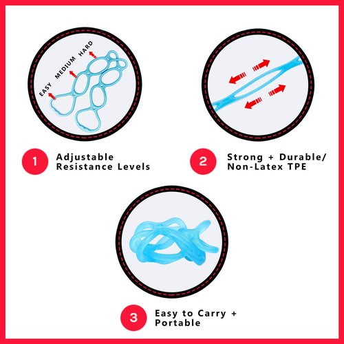 Walk at Home Resistance Bands 7 Ring Adjustable Resistance Bands for Working Out Home Workout Walking Exercise Workout Bands Fitness Program Exercise Bands Stretch Bands for Recovery, Blue