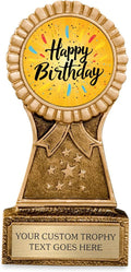 Awards4U Birthday Trophy - Personalized Engraved Award for Kids & Adults | Custom Text for Birthday Celebrations