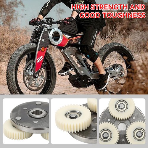 Frdhee E Bike Motor Gear Clutch Kit, 36T Planetary Nylon Gears Electric Bicycle Accessories for Bafang Electric Bicycle 500W 750W, Replacement for Bafang Motor Metal Solid Gear