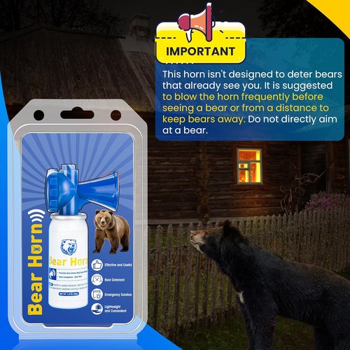 Bear Horn 1.4oz Self Defense Air Horn - 120dB Sound, Effective Up to 1/2 Mile | Perfect for Hiking