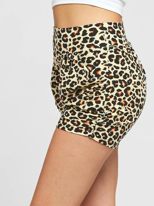 Conceited Women's High Rise Shorts - Ultra Soft Stretch Fabric with Pockets - Casual Pleated Design