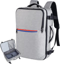 Skiennix Travel Backpack - TSA Approved Carry-On with USB Charging Port | 15.6-Inch Laptop Bag in Grey