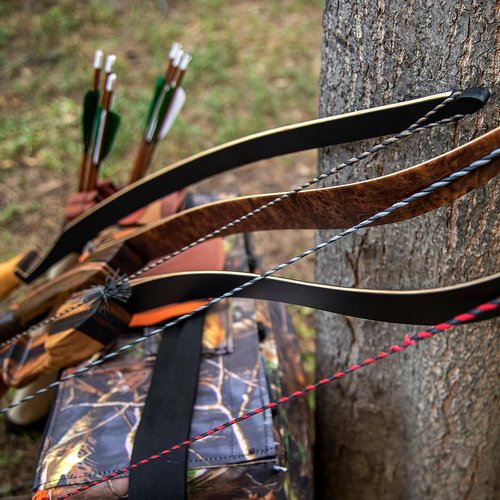 Deerseeker Flemish D97 Bow String - Handmade 16-Strand Fast Flight Replacement for 54-70in Longbow & Recurve