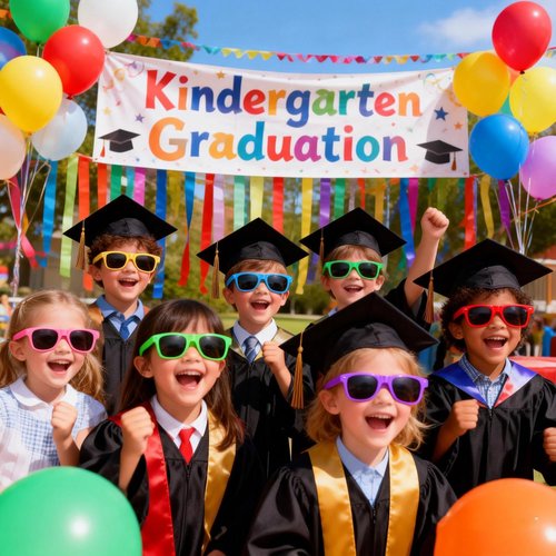 BYYJ Graduation Sunglasses - Future Is So Bright | 18 Pcs Set for Pre-K & Kindergarten Celebrations