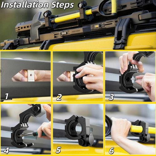 Shovel Mount with Lock, Quick Release Clamp Heavy Duty Anti-Theft Shovel Holder Design for Vehicle, Trucks, Off-Road, UTV ATV, Boat, Molle Panels,Roof Rack Fits 1.2"-2.0" Tool Handles (2)