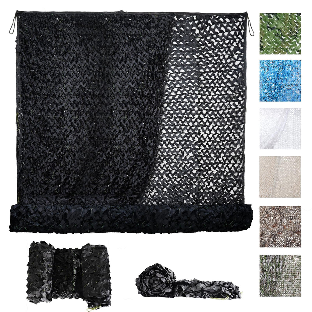 Sposuit Camo Netting - Camouflage Mesh Net, Military Camo Net for Hunting Bulk Roll, Camouflage Tarp Sunshade for Party Decorations, Sunshade, Camping Ghillie Netting