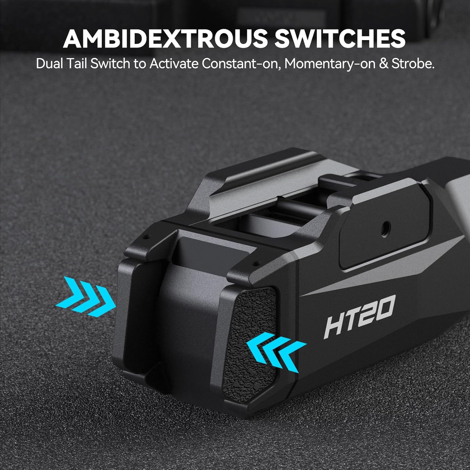 VOTATU HT20 Tactical Pistol Light - 1600 Lumens Adjustable Rail Keys for Compact & Full Size Guns | Rechargeable LED Flashlight