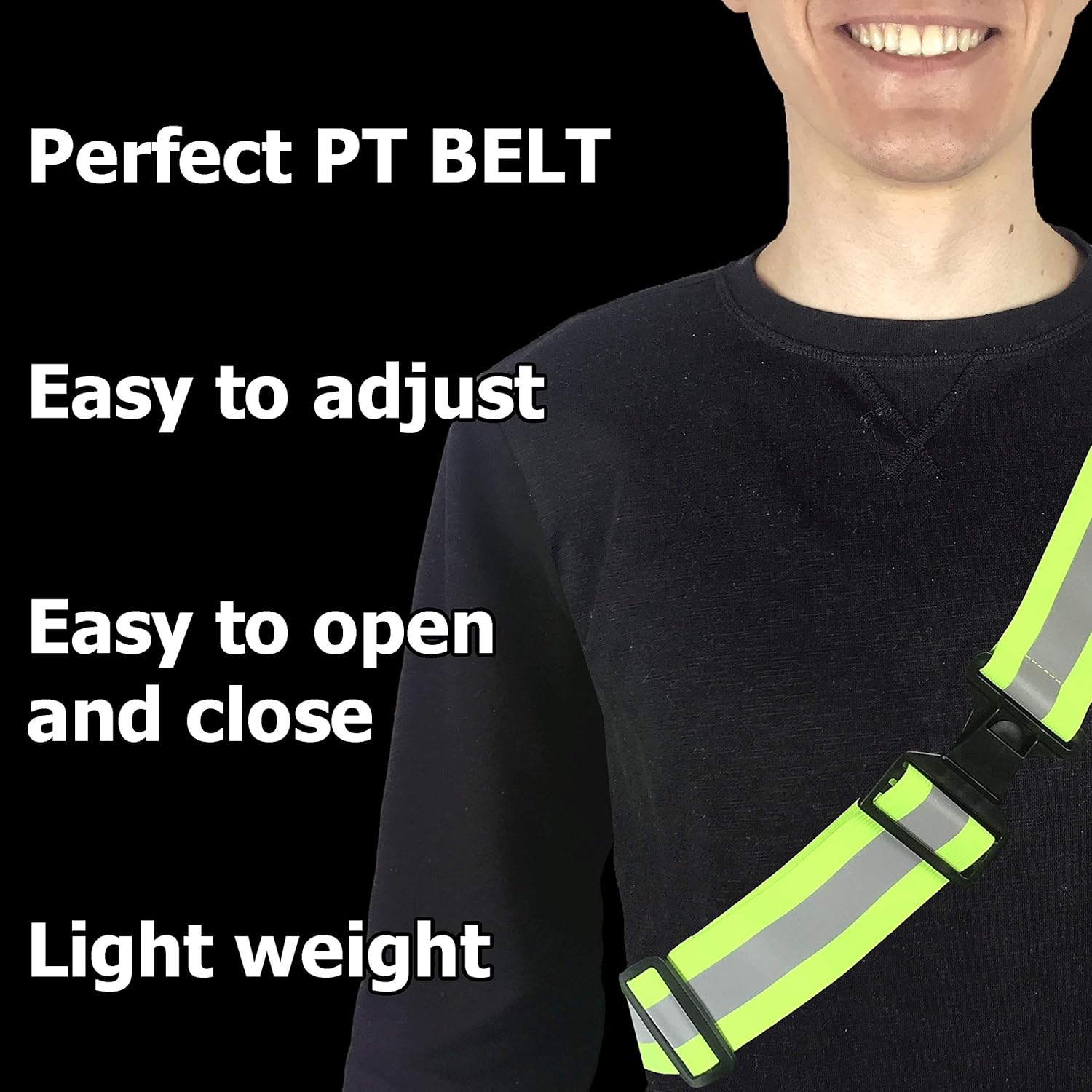 Reflective Running Belt - Army PT Gear for Enhanced Visibility | Adjustable and Comfortable Fit