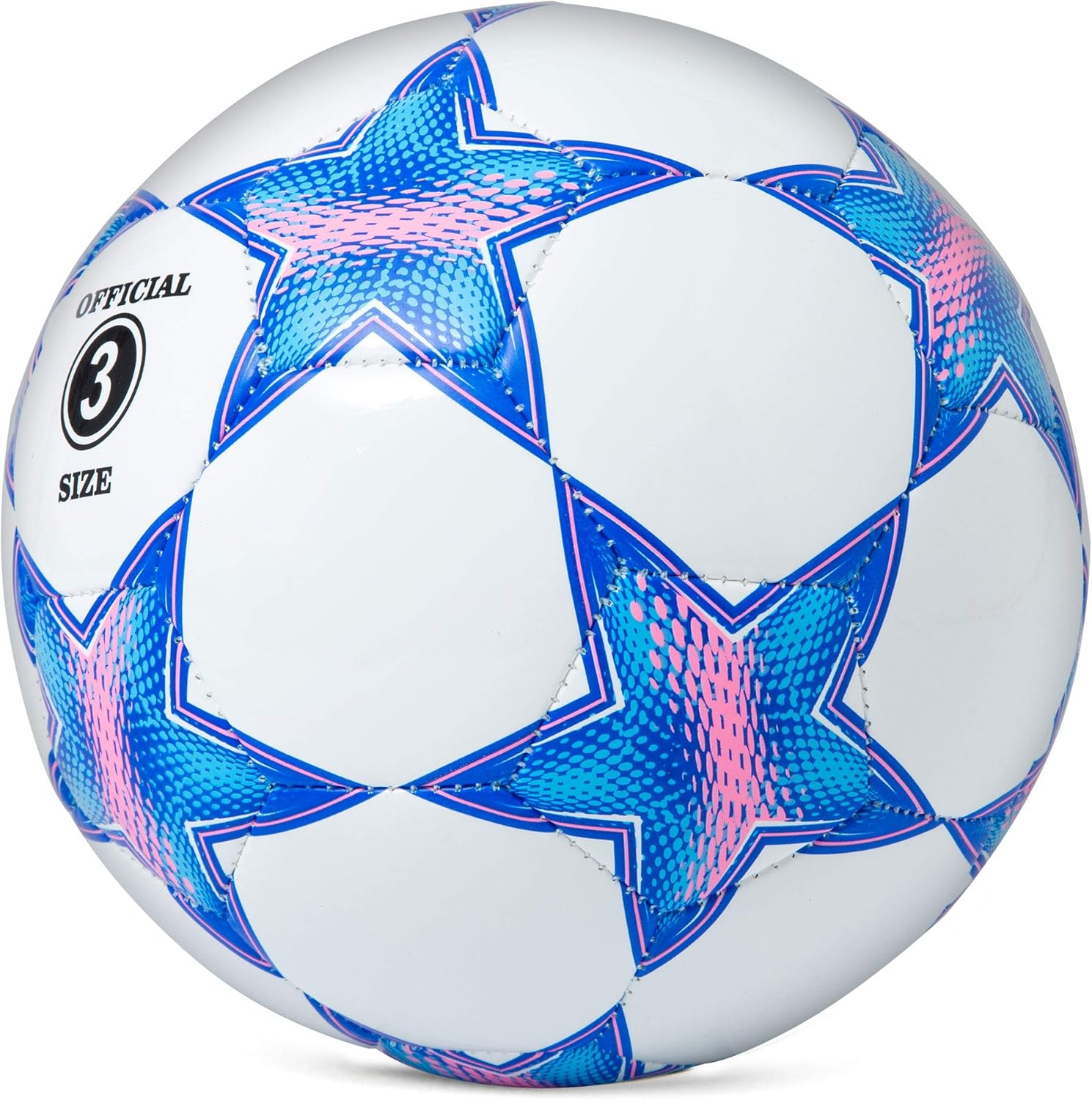 Star Pattern Soccer Balls by [Brand Name] - Official Sizes 1.5, 3, 4, & 5 for Kids & Adults