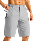G Gradual Men's Casual Shorts 11" Long Lightweight Golf Shorts for Men Hiking Work Outdoor Stretch Quick-Dry with 3 Zipper Pockets