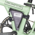 Vincita Boomerang Bag 3.0 – Frame Bag for Brompton Bike (A, C & P Line) – Anti-Slip Slim Tool Pouch with Magnetic Mount – Detachable Straps & Bright Lining – Fold-Compatible Storage (Grey)