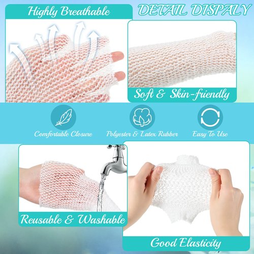 Treela 3 Rolls 3 Size Fix Net Tubular Bandage Elastic Retainer Net Wound Dressing Family Variety Pack for Home Storage, Small Extremities and Large Extremities, Fingers and Toes, 5.5 Yard Long