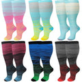 DZSoCoki Wide Calf Compression Socks for Women Men,Large Plus Size Compression Socks Support for Nurse Pregnant