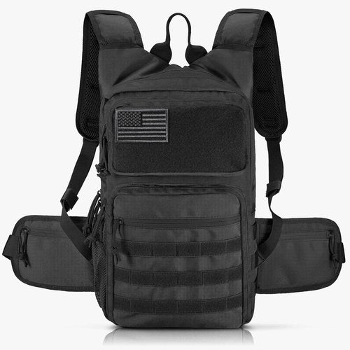 FRTKK Tactical Hydration Pack - Lightweight Insulated Water Backpack for Hiking, Running & Cycling